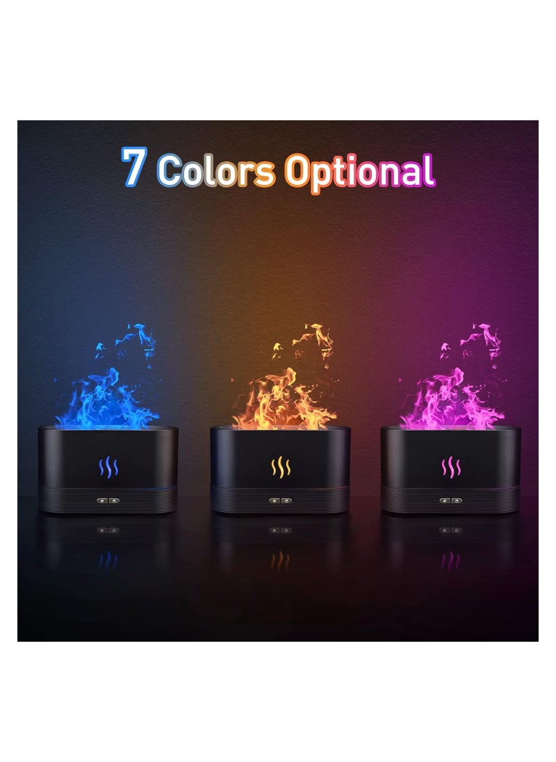 Generic Mini Air Humidifier USB 3D Flame Cool Mist Silent Colorful Essential Oil Auto Shut Off  - Image 2