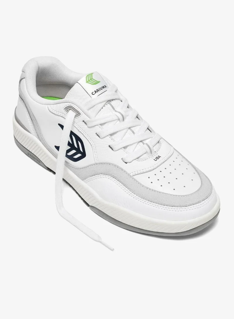 كاريوما UBA White Leather Black Logo Sneaker