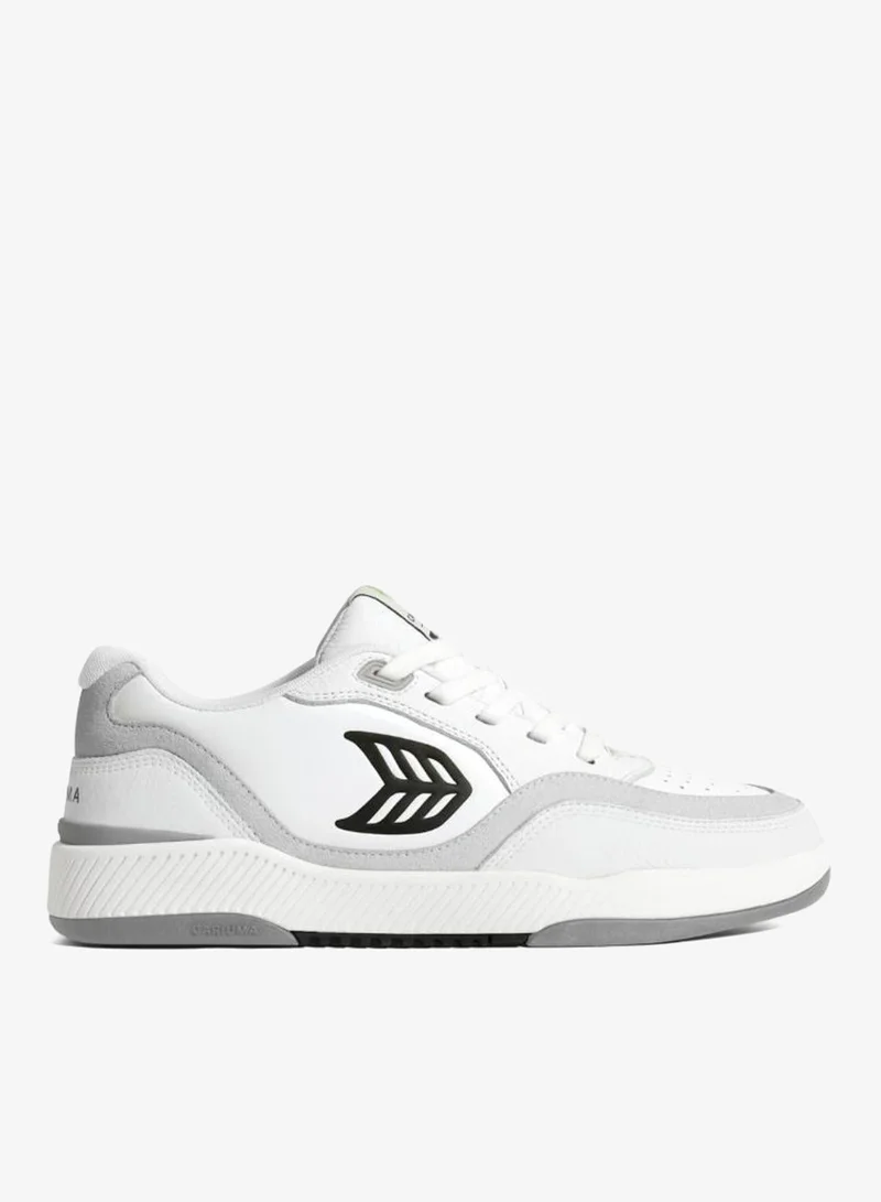 كاريوما UBA White Leather Black Logo Sneaker