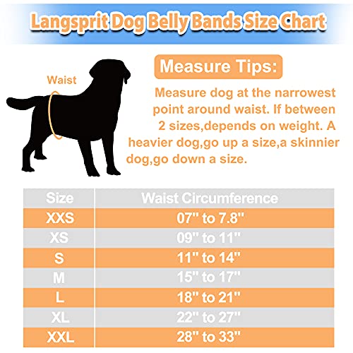 Langsprit Male Belly Bands for Dogs Pack of 3 High Absorbing Dog Wraps Male Washable Reusable Dog Diapers FoxCatPolar Bear XLarge - Image 3