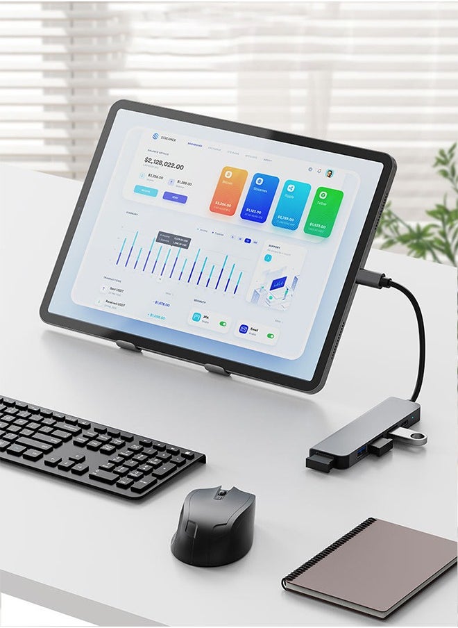 HY USB C Hub with 100W PD Charging, 4 USB ports, USB Hub 3.0 5Gbps Data Transfer Ports, Compatible for MacBook Pro/Air 2023 M2/M1, iPad Pro/Air, HP, Dell, ASUS, Lenovo, etc  - Image 2