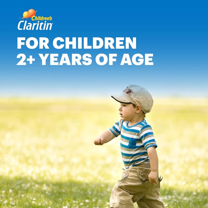 Claritin دواء حساسية الأطفال 24 ساعة غير مسبب للنعاس لوراتادين 5 ملغ سائل مضاد للهستامين للأطفال من عمر سنتين وما فوق بنكهة العنب 8 أونصة سائلة - Image 5