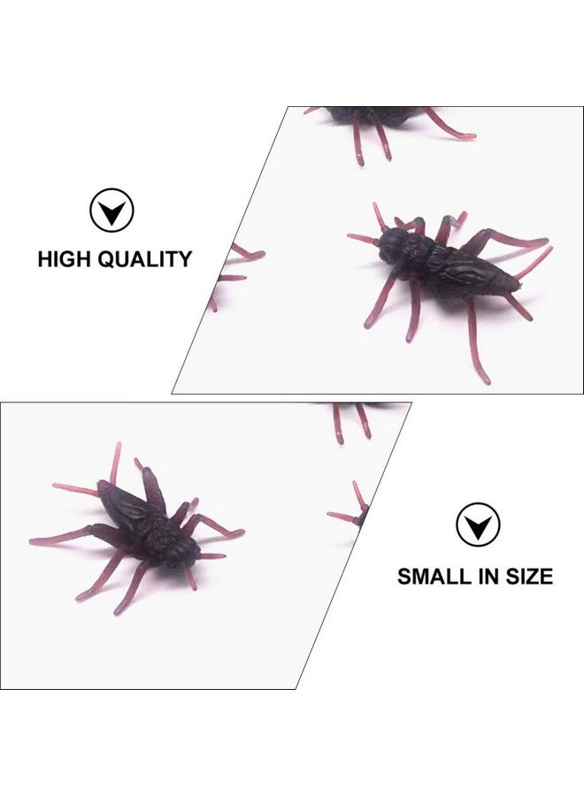 TOYANDONA 50 Pieces Plastic Cricket Prank Props Fake Plastic Roach Cockroach Realistic Bugs Trick Toys Fake Cricket Prank Trick Toys - Image 5
