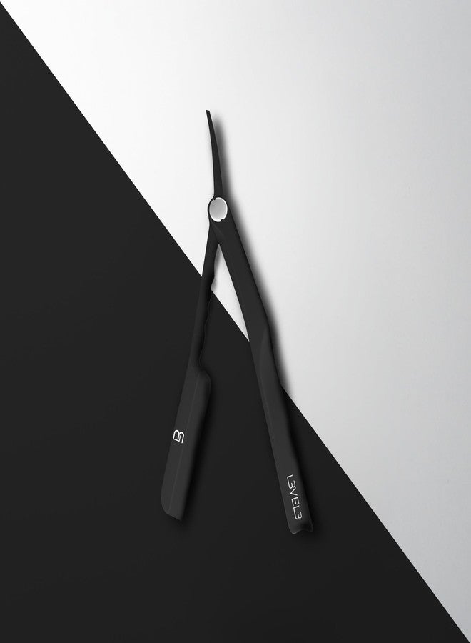 L3 Milly Razor - Fast and East to Assemble - Excellent Grip and Control - Straight Razor Holder- Level Three Razor Holder Black - Image 4