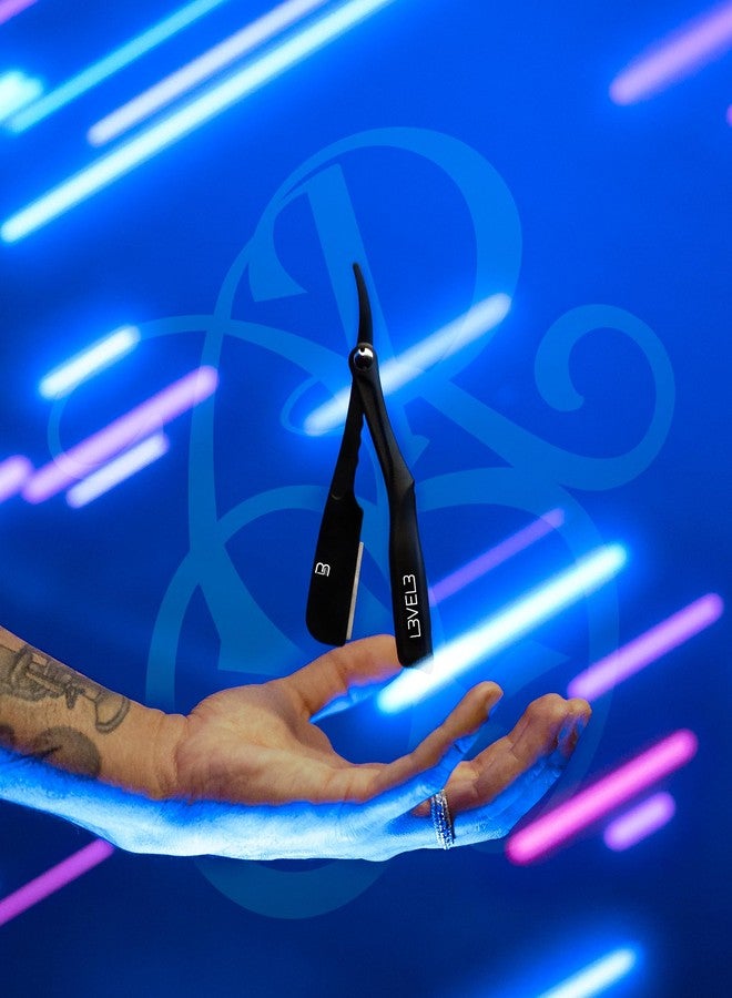 L3 Milly Razor - Fast and East to Assemble - Excellent Grip and Control - Straight Razor Holder- Level Three Razor Holder Black - Image 3