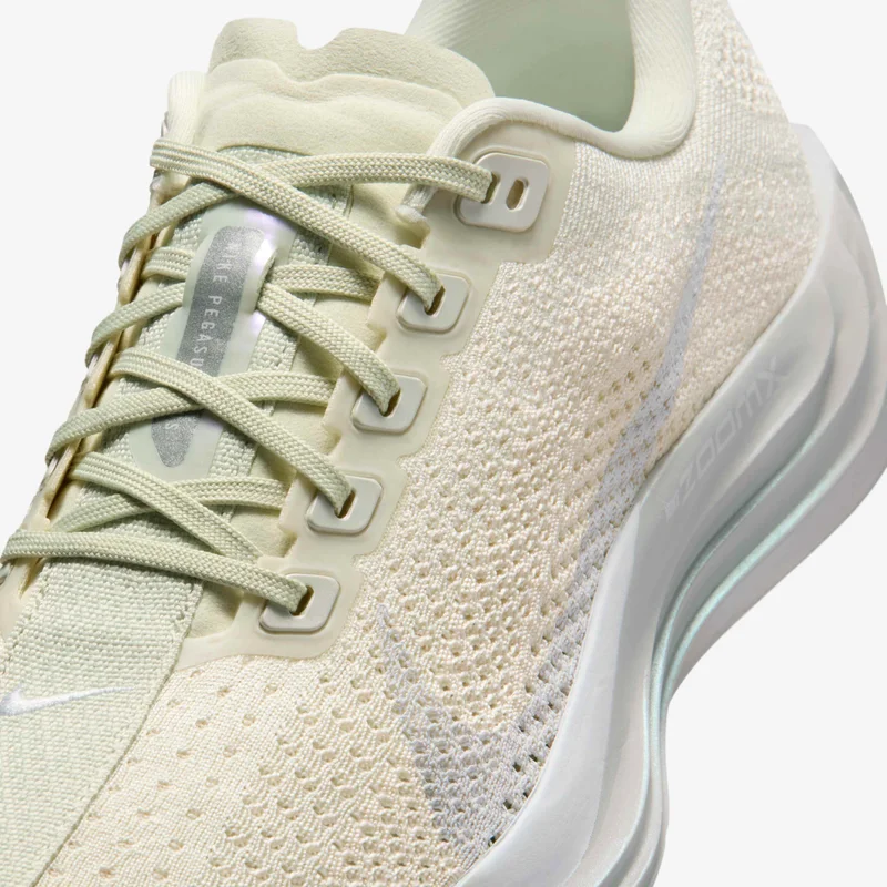 Nike Cream / Pale Sage Green Cushioned Lace-Up Running Shoe  | Best Price UAE