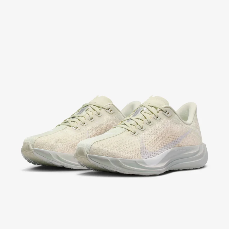 Nike Cream / Pale Sage Green Cushioned Lace-Up Running Shoe  | Best Price UAE