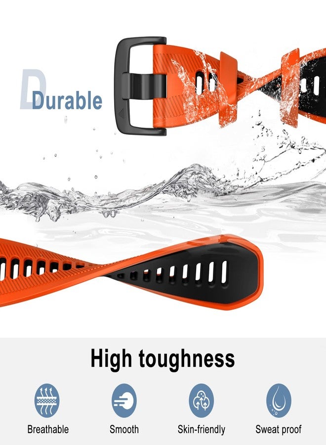 ISABAKE Watch Band for Garmin Forerunner 970/Forerunner 965/Forerunner 955/Forerunner 945/Forerunner 935,Soft Silicone 22mm Replacement Bands compatible with Fenix 5/ Fenix 5 plus/ Fenix 6/ Fenix 6 Pro/Approach S60 - Image 3