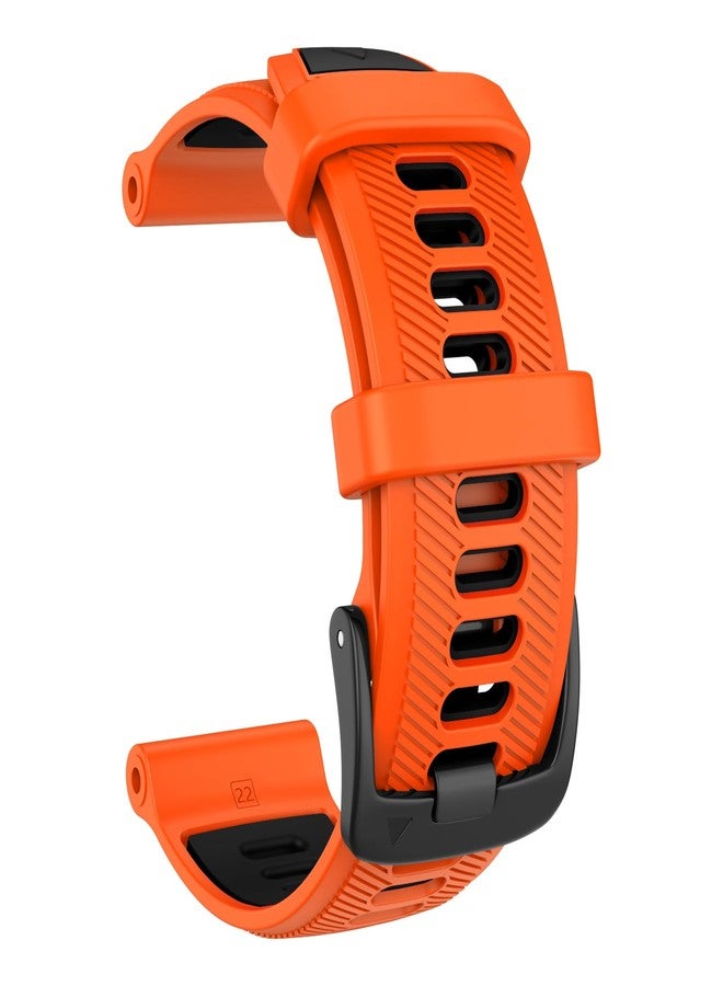 ISABAKE Watch Band for Garmin Forerunner 970/Forerunner 965/Forerunner 955/Forerunner 945/Forerunner 935,Soft Silicone 22mm Replacement Bands compatible with Fenix 5/ Fenix 5 plus/ Fenix 6/ Fenix 6 Pro/Approach S60 - Image 2