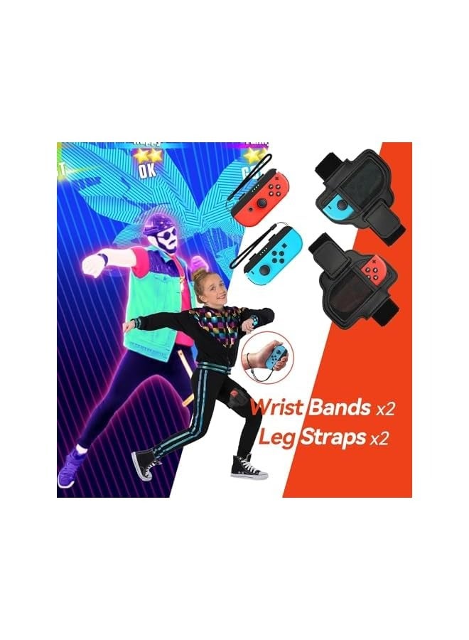 PROMASS 2024 Switch Sports Accessories Bundle, 16 in 1 Family Accessories Kit, for Switch Sports Games, with Tennis Racket Golf Club Wheels, Controller Grips, Compatible with Switch/Switch OLED - Image 4