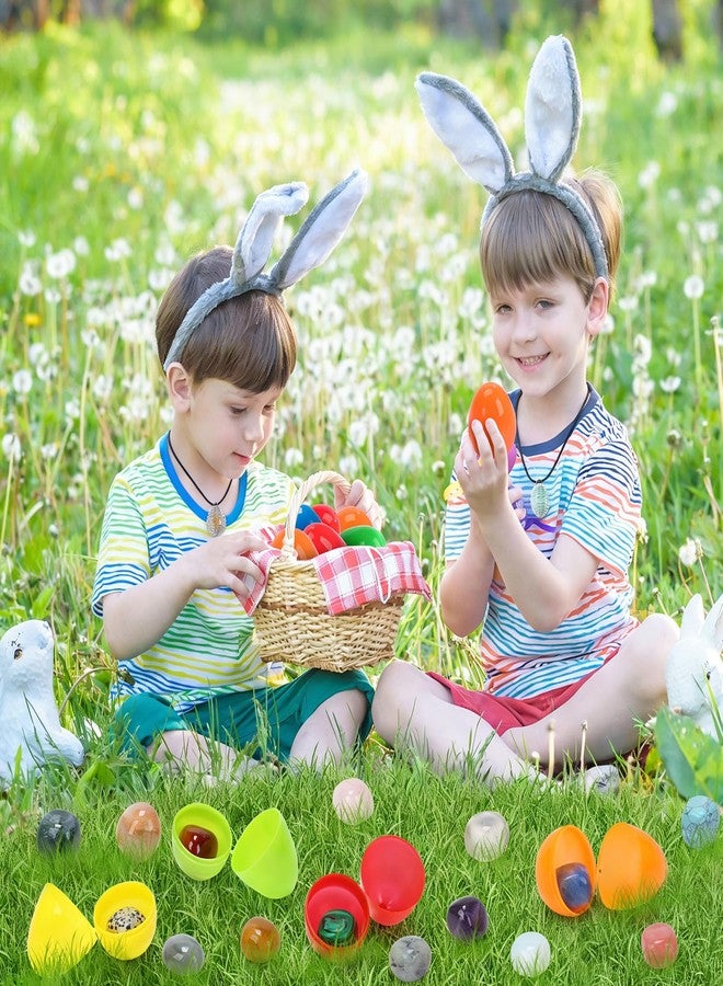 CUTE STONE 24 Pack Filled Easter Eggs with Gemstones, Prefilled Easter Basket Stuffers Easter Party Favors for Teens, Boy, Girls and Kids - Image 3