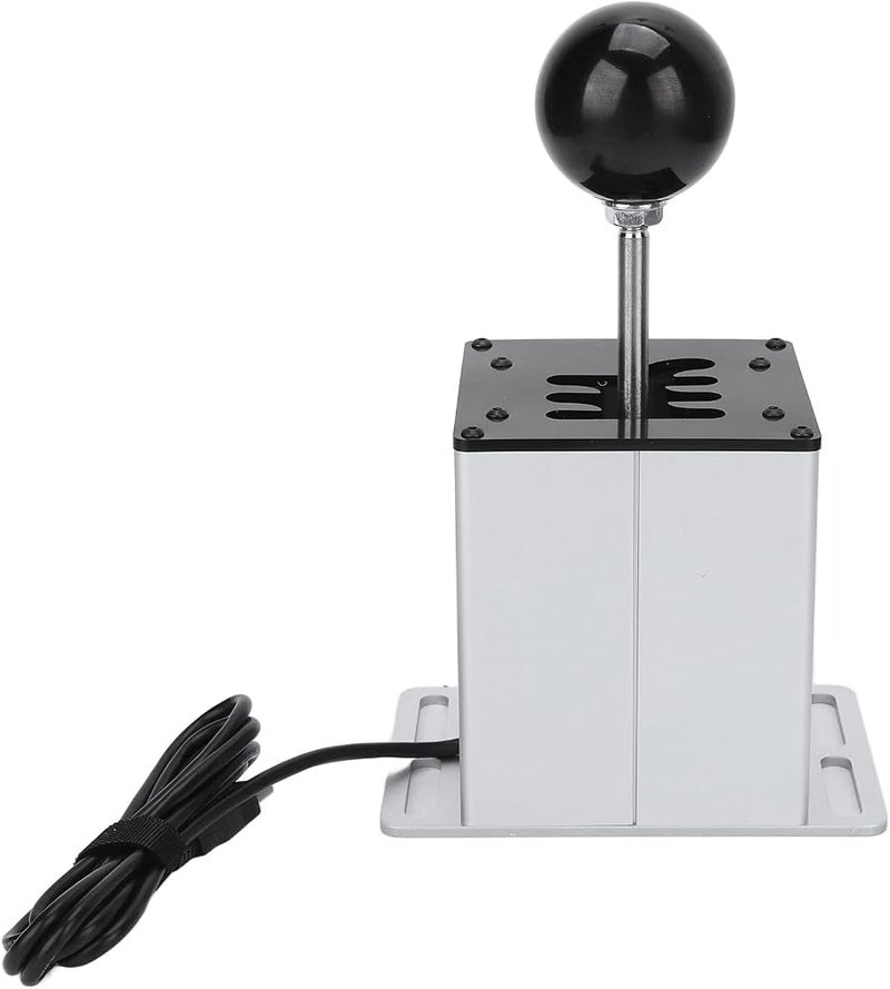 TOPINCN USB Gear Shifter 6+R Aluminium Alloy for PC Sim Racing Stainless steel internals, plug and play USB, fits T300 GT T500, for WRC ATS ETS, 140cm cable - Image 2