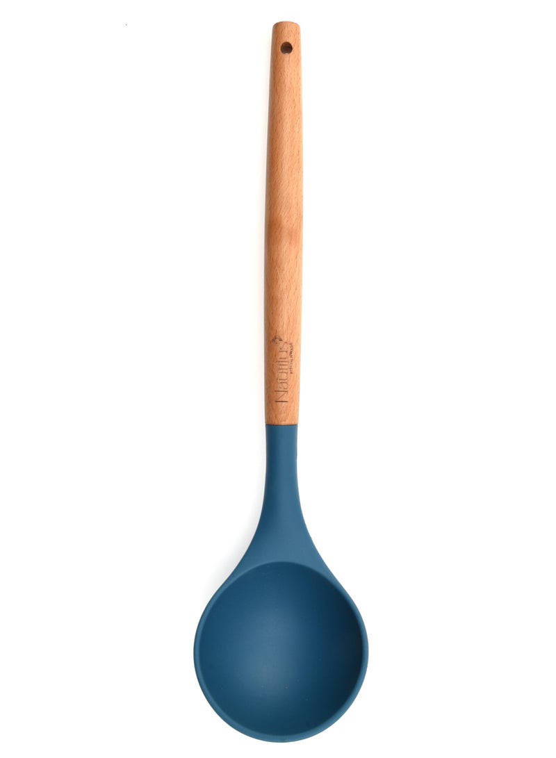 nautilus Nautilus Wooden Handle Silicone Soup Ladle  - Image 3