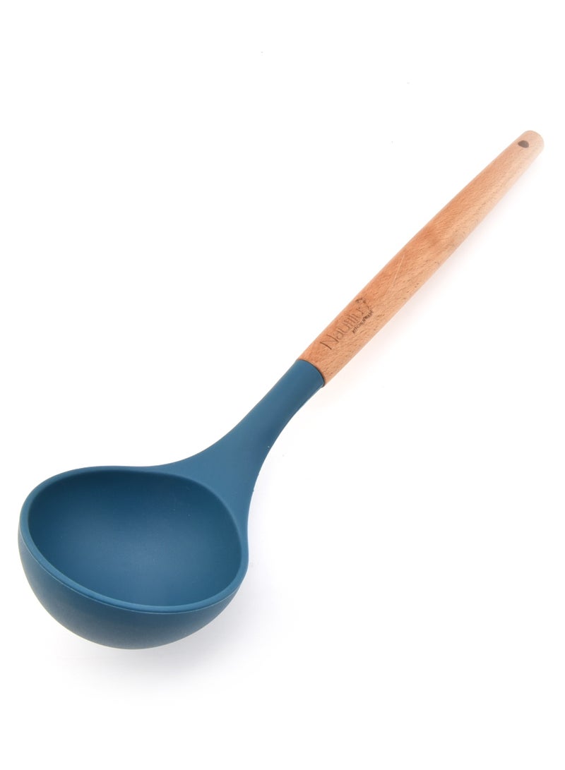 nautilus Nautilus Wooden Handle Silicone Soup Ladle  - Image 1