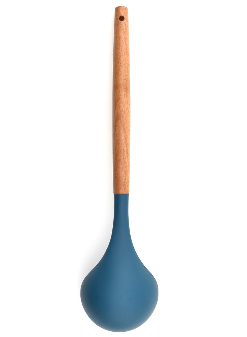 nautilus Nautilus Wooden Handle Silicone Soup Ladle  - Image 2