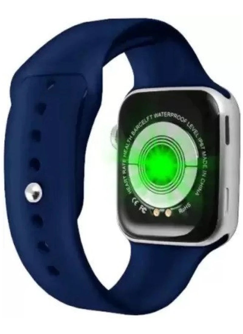 Generic - T500 Smart Watch Bluetooth Call/Music Player for IOS/Android (Blue) - Image 1