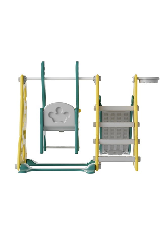 feelbaby Playhouse Safe Plastic Toddler Toys Equipment Set Children's Playground Indoor Baby Swing And Slides For Kids, Yello & Green Color - Image 5
