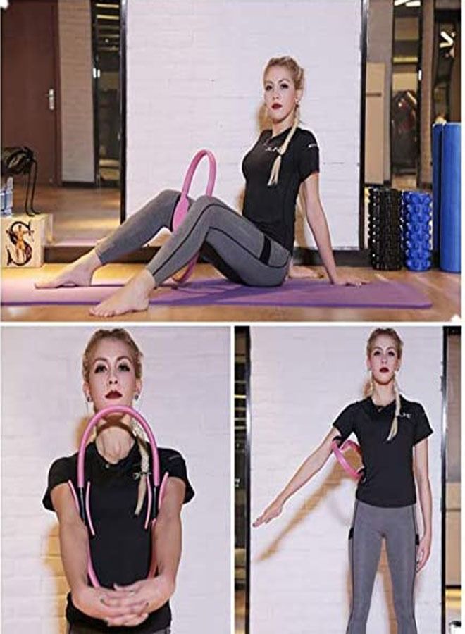 Generic Pilates Ring Comfortable Handle Non-Slip Durable Sport Training Ring For Women Fitness Kinetic Resistance Circle Yoga Circle  - Image 3