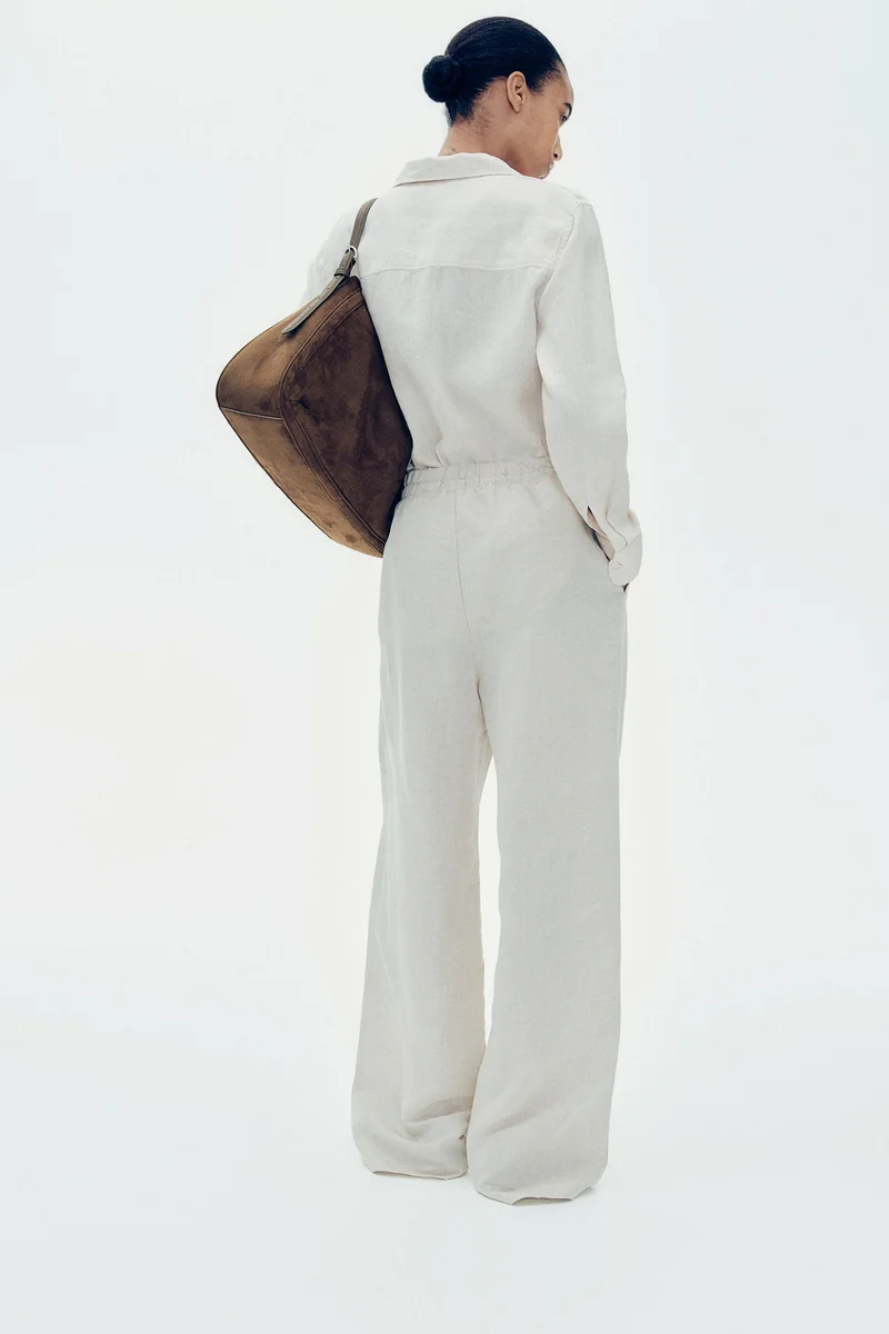 H&M Linen-blend trousers