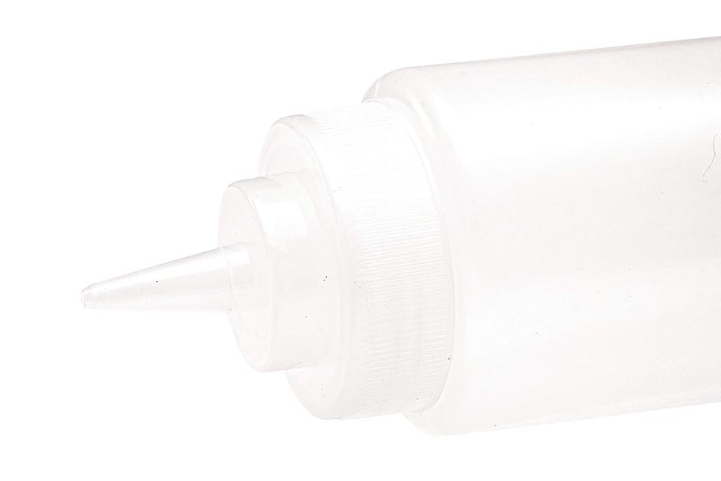 THW زجاجات ضغط بلاستيكية سعة 24 أونصة 710 مل للكاتشب وصلصة الشواء والشراب والتوابل والخردل والمايونيز والصلصة الحارة وزيت الزيتون والتتبيل، عبوة مكونة من 6 قطع - Image 3