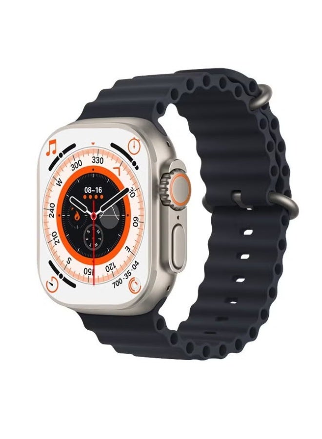 AROAQ T900 Ultra Max 2.1 Inch Smart Watch with Wireless Headphones – 2 in 1, IP67 Waterproof, Heart Rate, BP & SpO2 Monitor, Sleep & Activity Tracker, Bluetooth 5.0 for Android & iOS - Black - Image 1