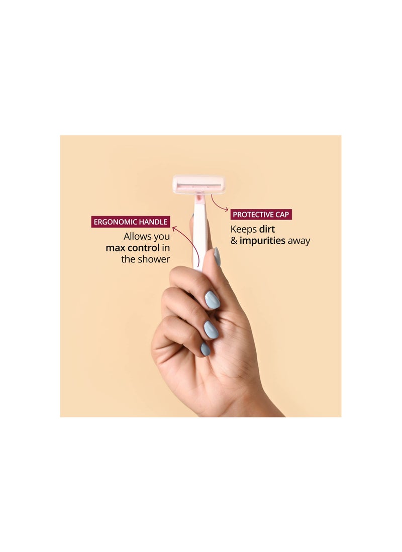 CARMESI Carmesi Bikini Razor for Women | For Irritation-Free Shaving of Bikini Line | Japanese Nano-Precision Blade & Safety Comb | No Cuts | Safe & Hygienic | Pack of 1  - Image 3