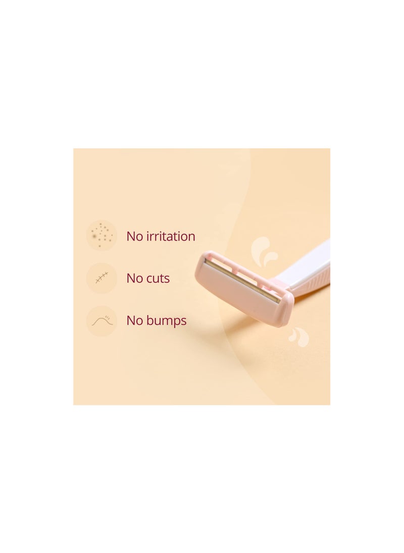 CARMESI Carmesi Bikini Razor for Women | For Irritation-Free Shaving of Bikini Line | Japanese Nano-Precision Blade & Safety Comb | No Cuts | Safe & Hygienic | Pack of 1  - Image 4