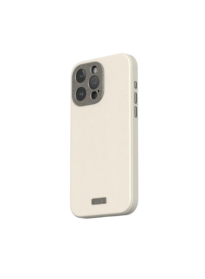 موشي جراب Napa Apple iPhone 15 Pro Max 2023 - غطاء جلدي صديق للبيئة، متوافق مع MagSafe، حماية من السقوط، إطار عدسة معدني، يدعم الشحن اللاسلكي - Image 2