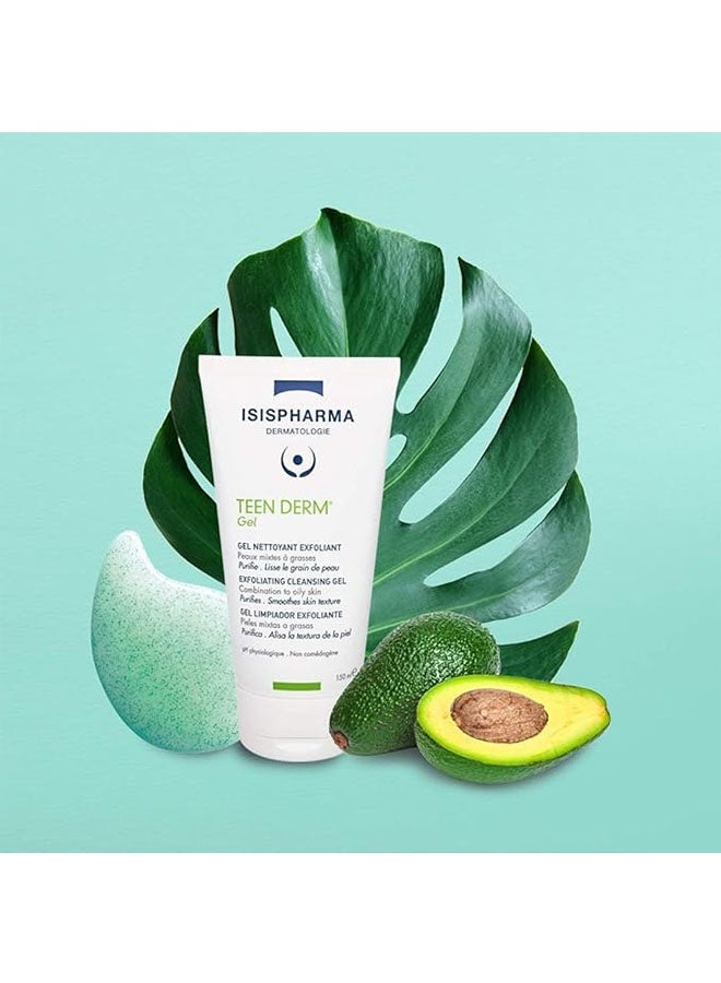 إيزيس فارما المراهقين هلام Derm 150 مل، يسهل نسيج الجلد، تجميع جلام تنظيف التقشير إلى الجلد الزيتي - Image 4