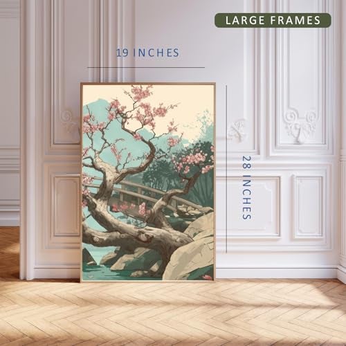 Gamya Framed Japan Samurai Theme Wall Painting Posters For Office, Living Room, Bedroom Wall Decor - Japanese Japandi Samurai Aesthetic Room Decor (River, 19x29 Inches, Framed) - Image 4