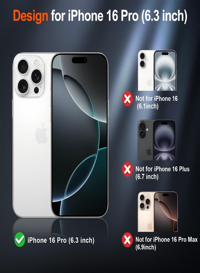 استلق جراب SUPFINE المغناطيسي لهاتف iPhone 16 Pro (متوافق مع MagSafe) (حماية من السقوط بمعايير عسكرية) جراب رفيع وشفاف غير لامع مقاوم للصدمات ومضاد لبصمات الأصابع، أحمر - Image 2