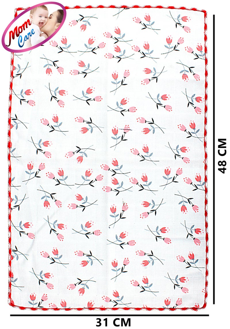 MOM CARE Cotton Hand Towels for Babies Extra Soft/Quick Dry/Strong Water Absorbent/Napkins Towel for Kids, Boys and Girls Pack of 4 White 31x 48 cm, 400 TC - Image 4