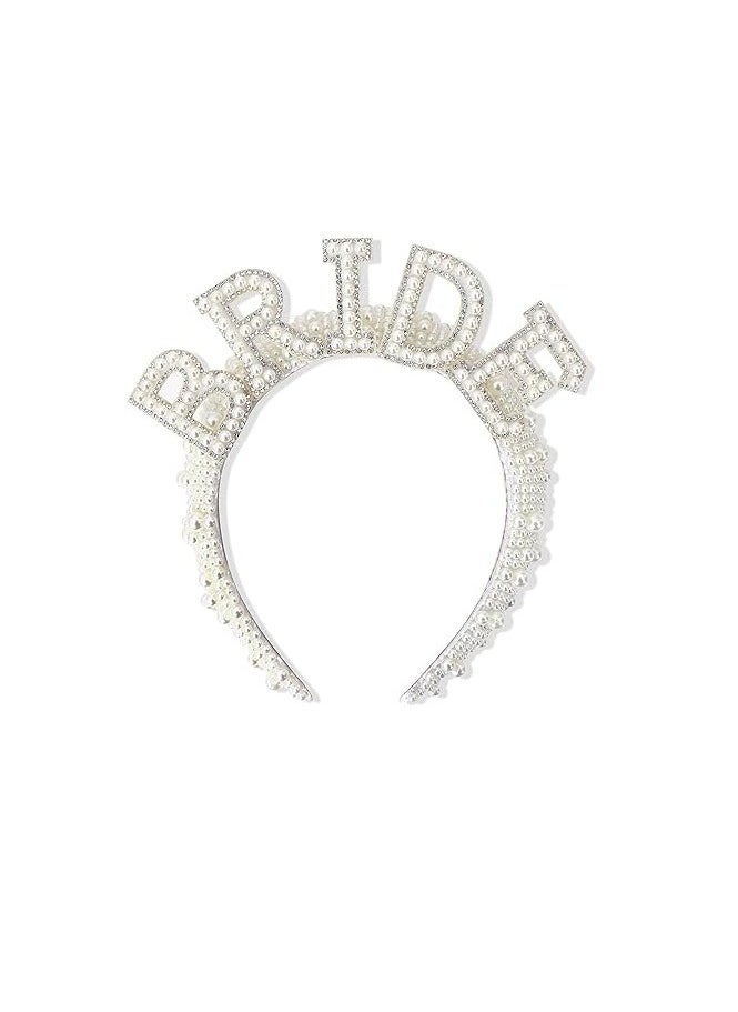 Generic Bachelorette Crown For The Bride - Wedding - Pearls  - Image 1
