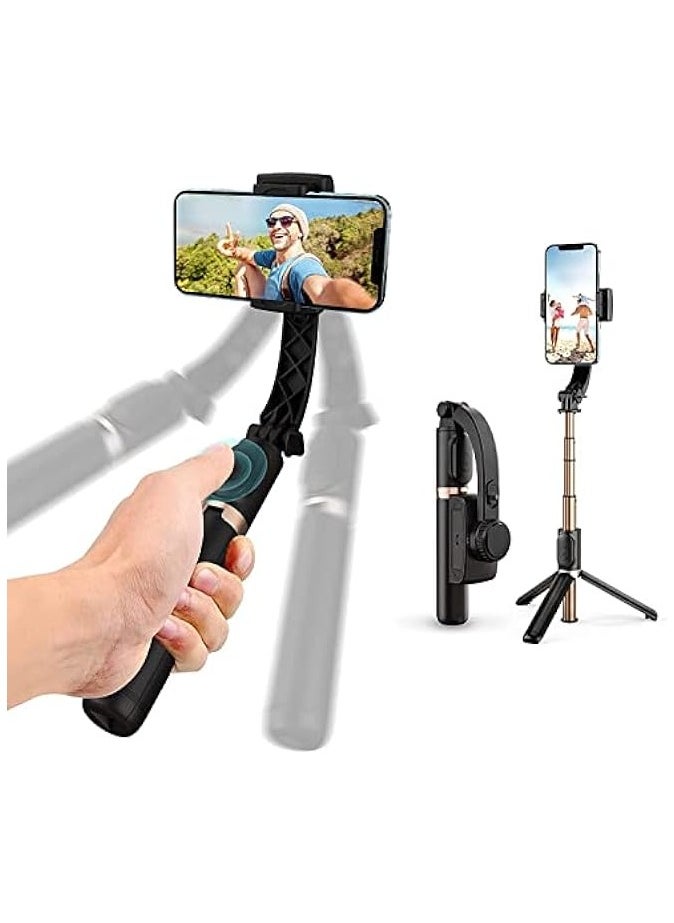 erorex Selfie Stick Gimbal Stabilizer,Portable Handheld Gimble with Tripod & Remote for Cell Phone Camera & Android Smartphone Recording Video & Vlogging  - Image 1