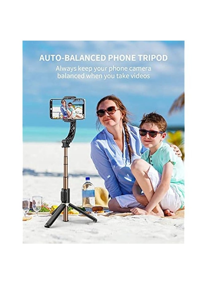 erorex Selfie Stick Gimbal Stabilizer,Portable Handheld Gimble with Tripod & Remote for Cell Phone Camera & Android Smartphone Recording Video & Vlogging  - Image 3