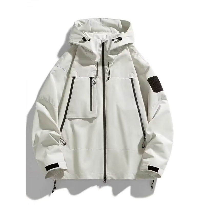 Functional Couple Workwear Stormwear Men'S And Women'S Autumn Outdoor Windproof Jacket Hooded Mountaineering Suit Casual Jacket For Students - Image 5