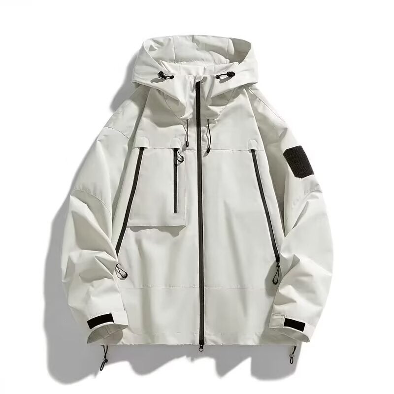 Functional Couple Workwear Stormwear Men'S And Women'S Autumn Outdoor Windproof Jacket Hooded Mountaineering Suit Casual Jacket For Students - Image 2