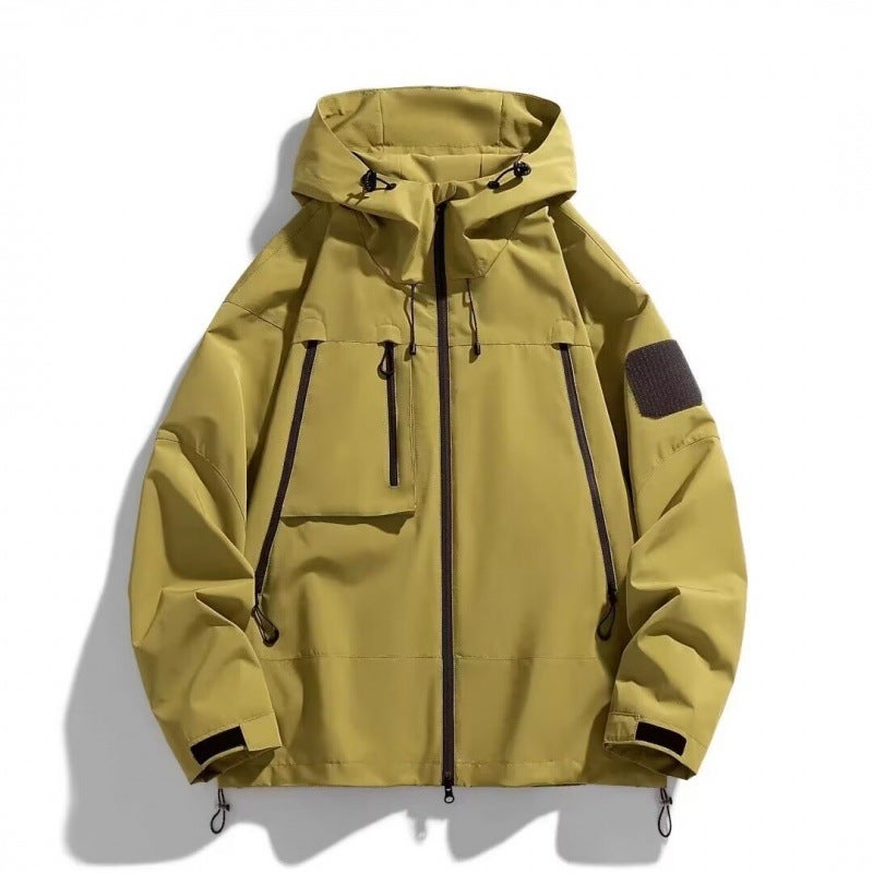 Functional Couple Workwear Stormwear Men'S And Women'S Autumn Outdoor Windproof Jacket Hooded Mountaineering Suit Casual Jacket For Students - Image 3