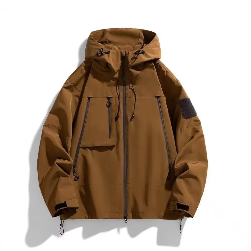 Functional Couple Workwear Stormwear Men'S And Women'S Autumn Outdoor Windproof Jacket Hooded Mountaineering Suit Casual Jacket For Students - Image 1