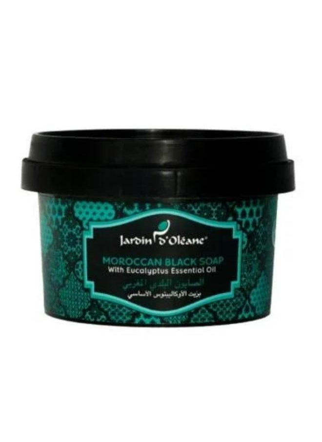 JARDIN D OLEANE Moroccan Black Soap With Eucalyptus Essential 250 g 