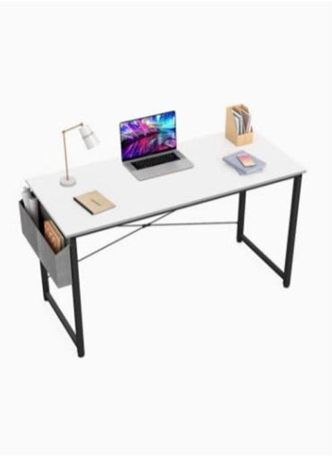 Computer Desk 100cm Home Office Writing Study Desk Modern Simple Style Laptop Table with Storage Bag
