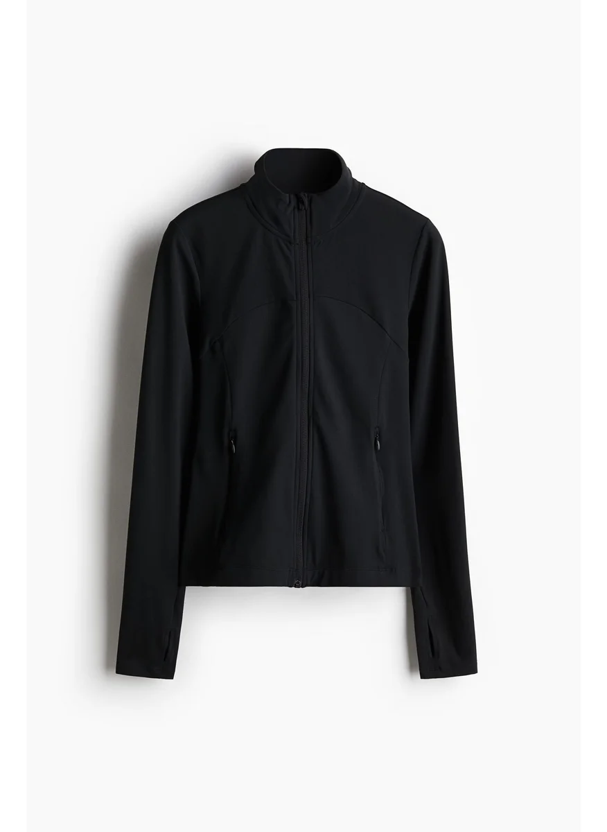 اتش اند ام Zip-Through Sports Jacket In Softmove