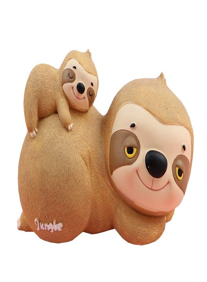 FUYU Cute Cartoon Animal Panda Sloth Piggy Bank Money Box Decoration - Image 1