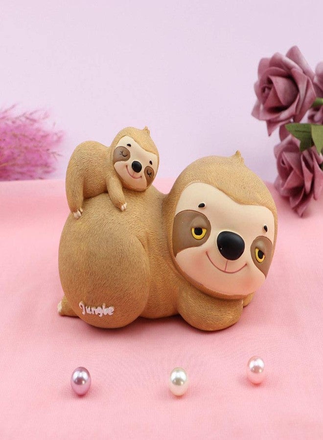FUYU Cute Cartoon Animal Panda Sloth Piggy Bank Money Box Decoration - Image 2