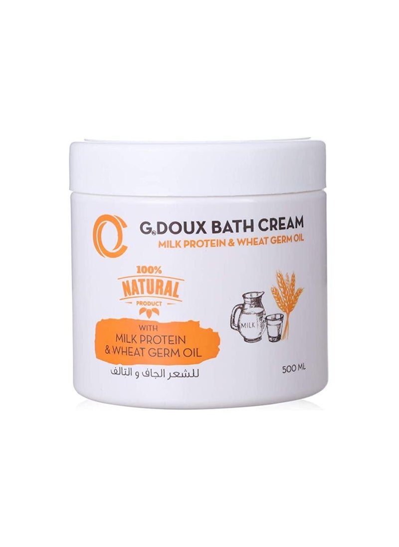 G.DOUX Bath Cream With Milk Protien & Wheat Germ Oil 500 Ml 