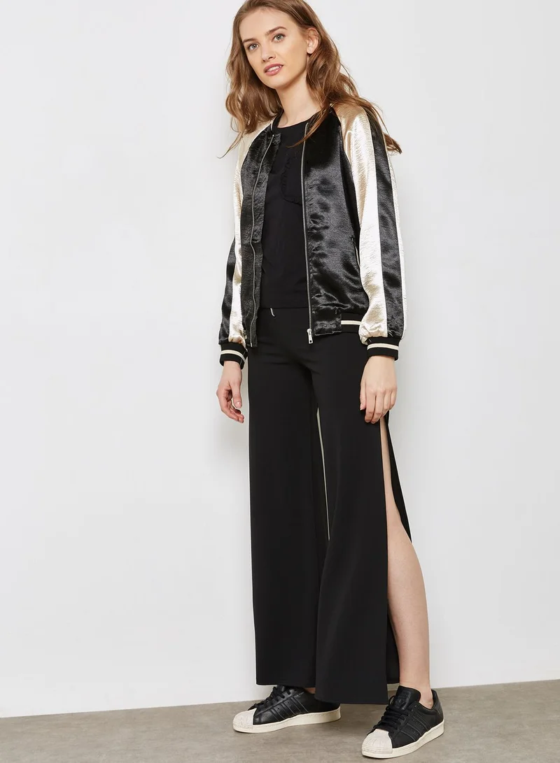 Ginger Embroidered Back Bomber Jacket
