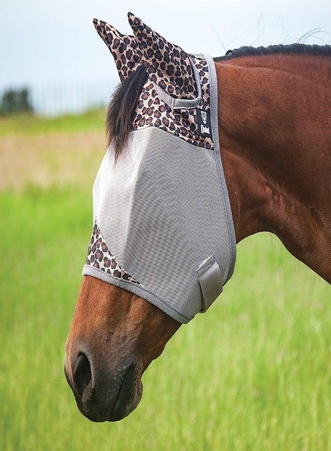 Cashel Crusader Fly Mask, Standard with Ears (Leopard, Horse) - Image 2