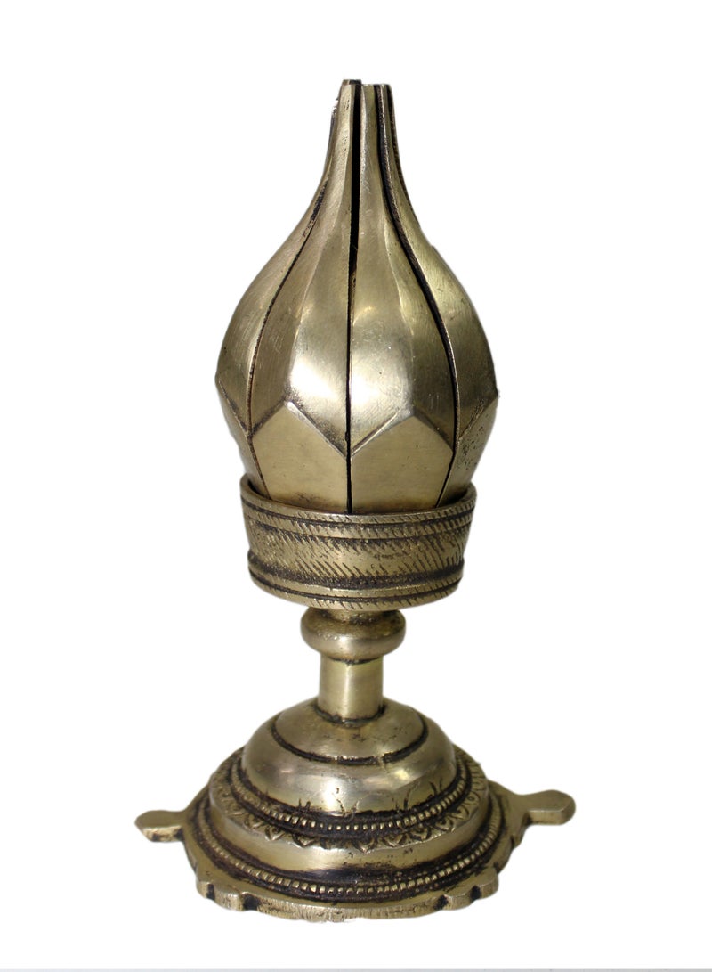 Brass Lotus Flower Decorative Candle Holder Stand for Living Room, Home Decor, Home Temple, Gift, and Pooja 02 - Image 3