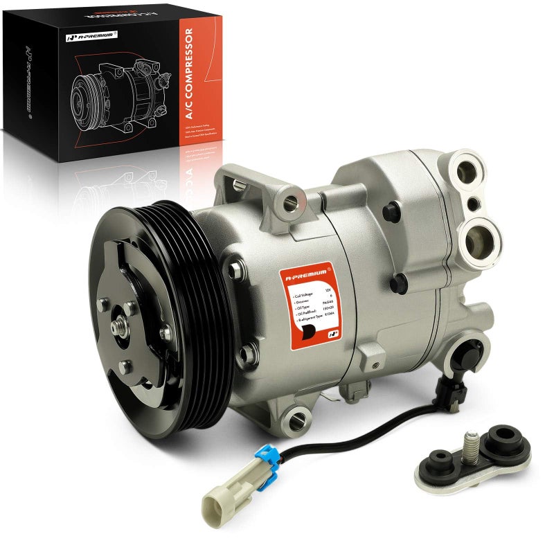 APremium Air Conditioner AC Compressor with Clutch Compatible with Chevrolet Cruze 14L 2011 Eco Model with 2 Connectors Not Fit 1 Cord