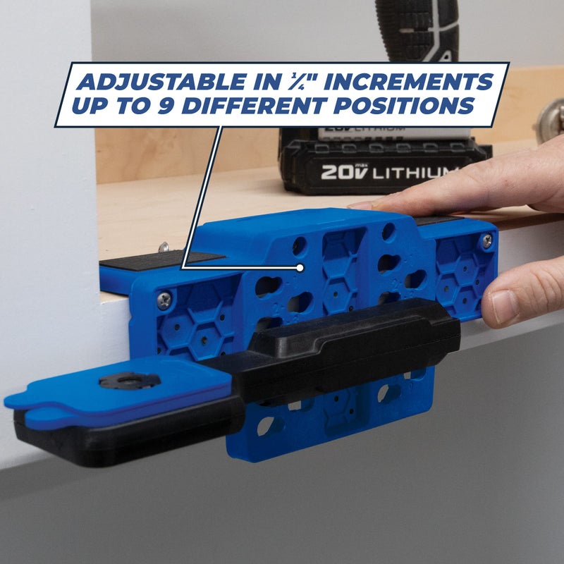Kreg KHI-CDIJ Cabinet Door Mounting Jig - for Frameless or Face-Frame Cabinets - Easily Adjustable Cabinet Jig - for Attaching Hinges for Cabinet Doors - Image 5